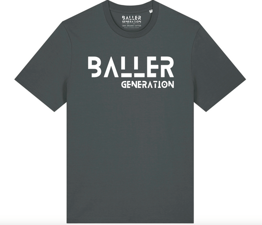 BALLER LOGO tee - Anthracite